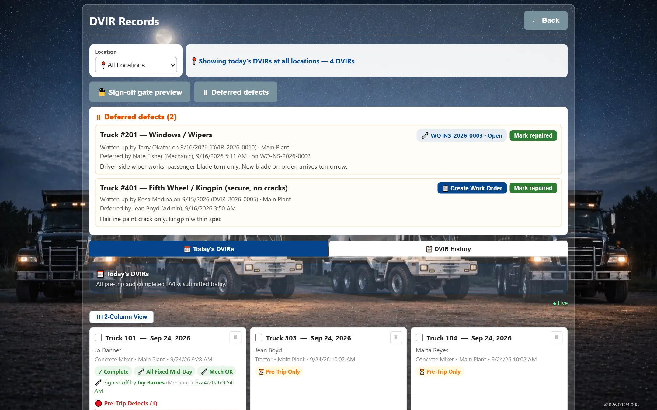 Admin dashboard on a computer